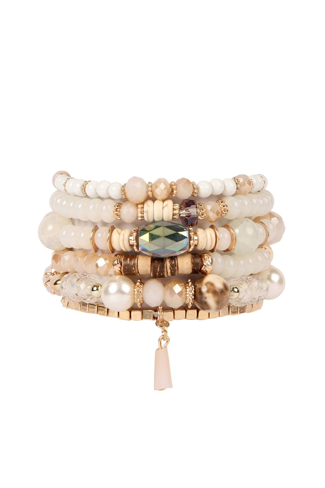 Natural Multi-Stone Stackable Bracelet