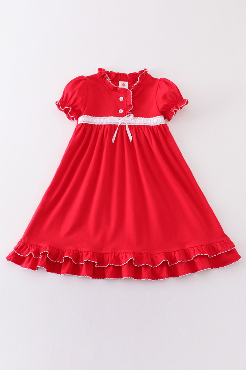 Baby/Girl Red Pajama Dress