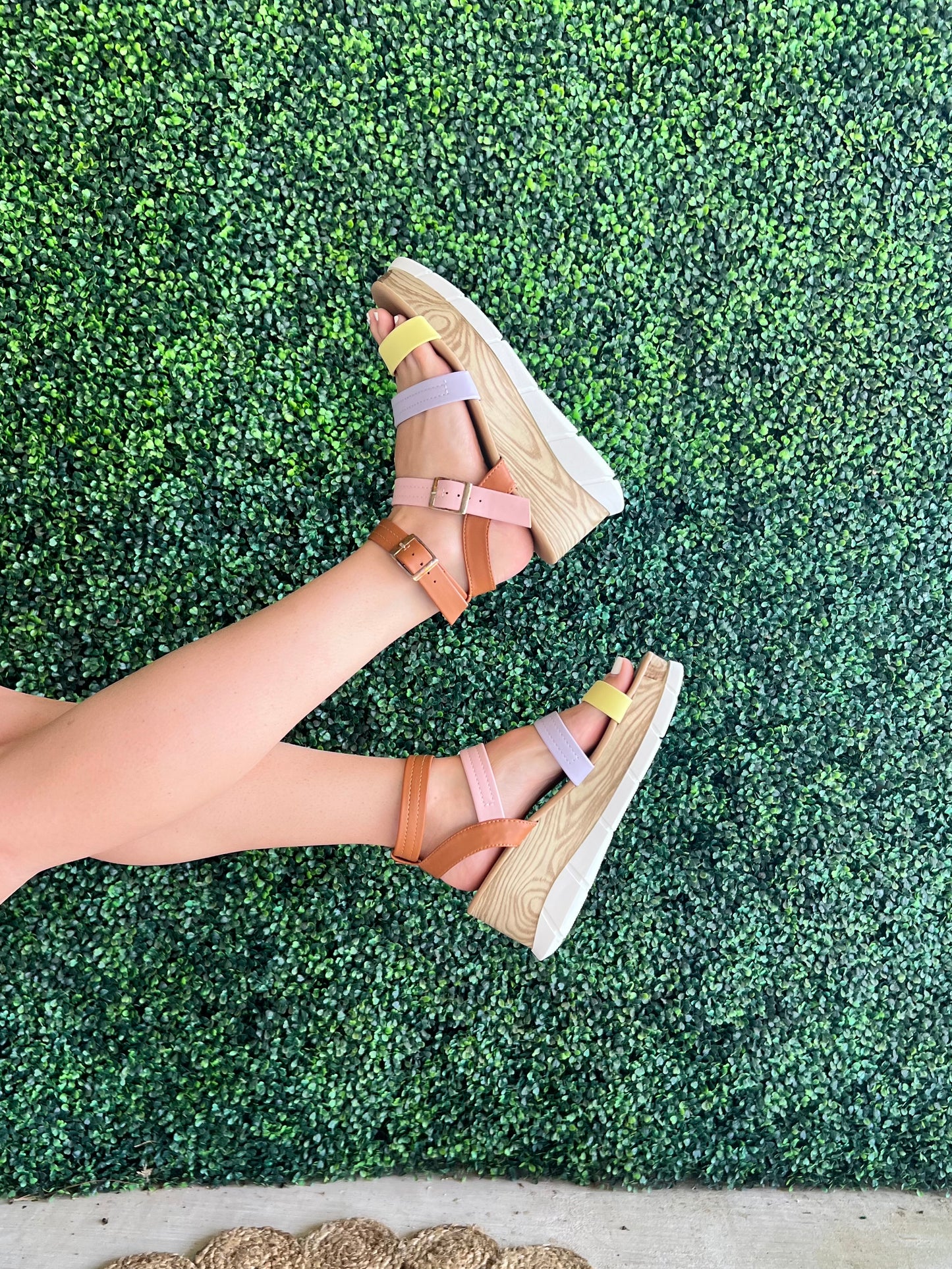 Showy Strappy Wedges