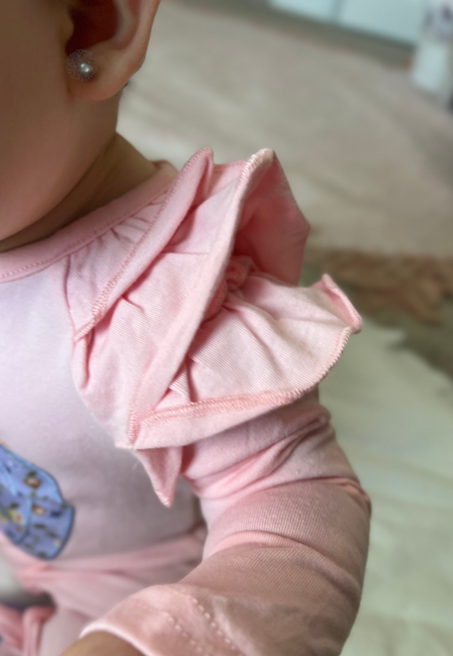 Ruffle Pink Pumpkin Baby Romper