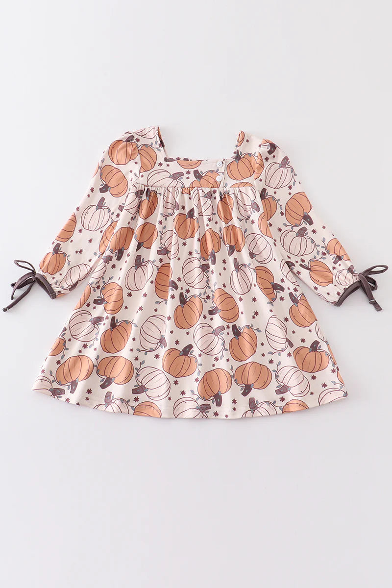 Autumn Pumpkin Kid Dress