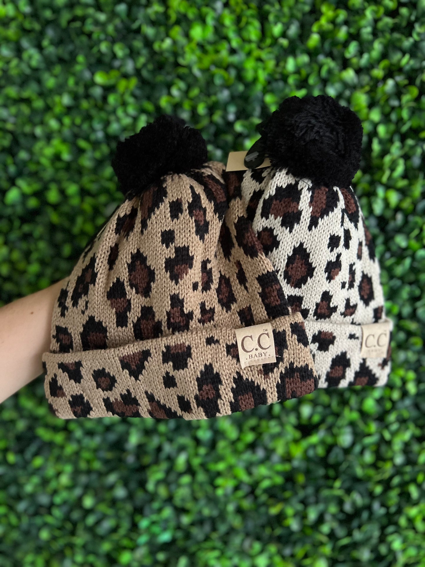 CC Leopard Baby Beanie