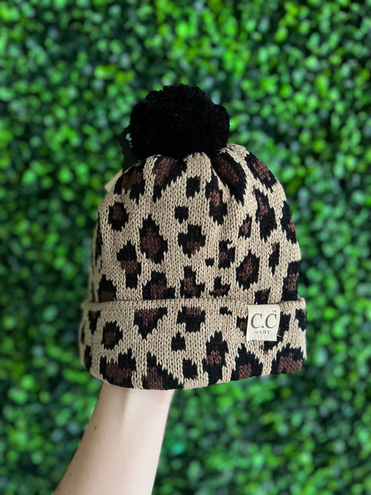 CC Leopard Baby Beanie