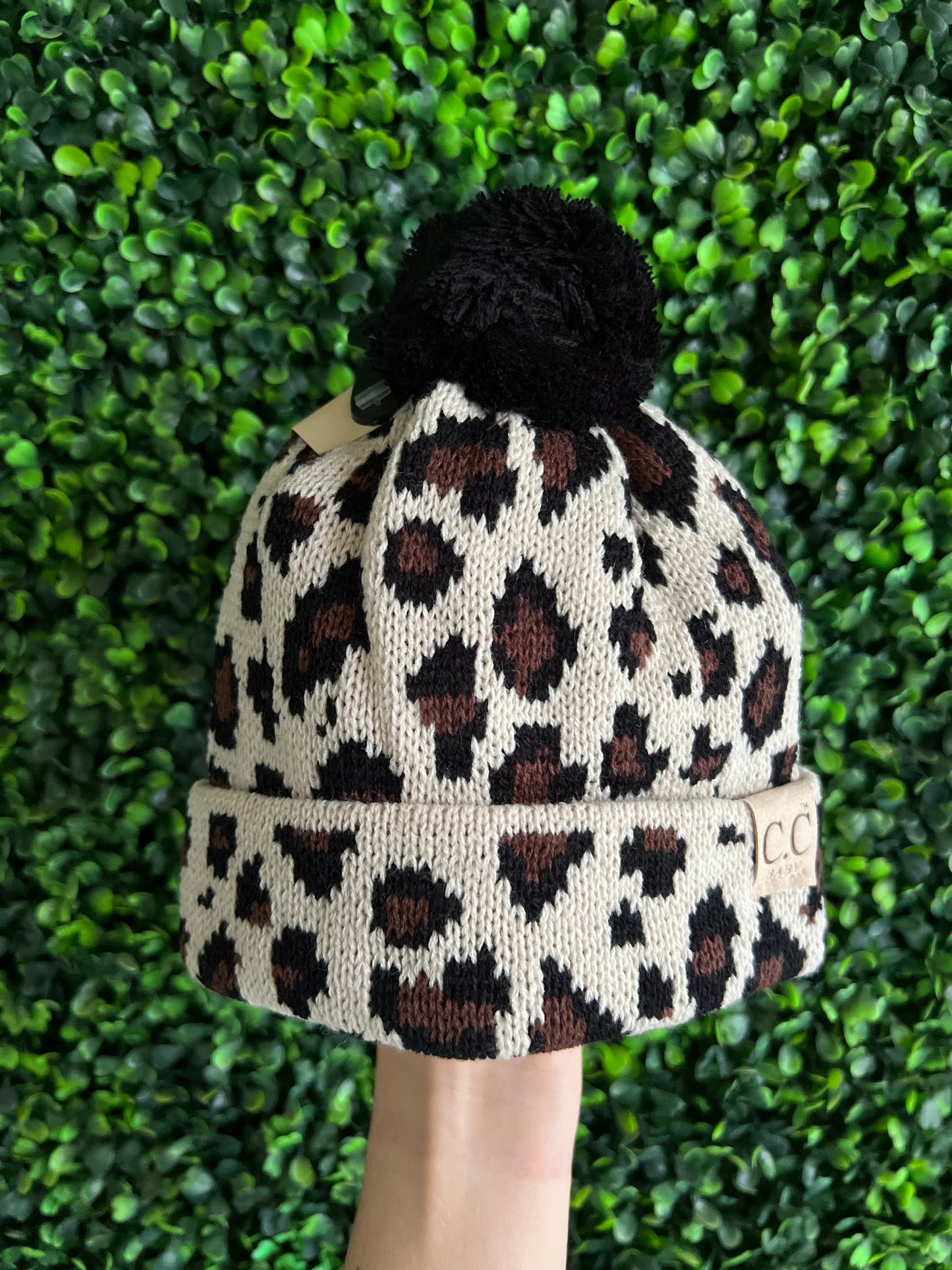 CC Leopard Baby Beanie