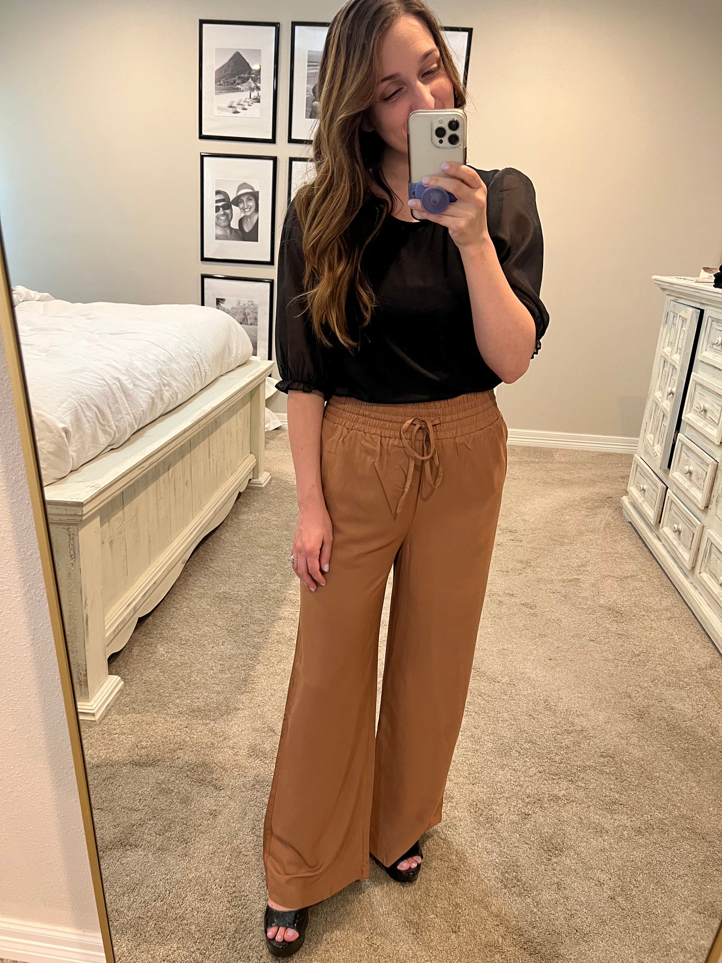 Anywhere Pants (Black and Mocha)